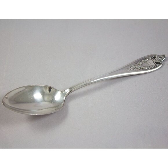 Rogers Bros XS Triple Silverplate Old Colony Serving/Tablespoons Lot of 5 Mono - Picture 2 of 13